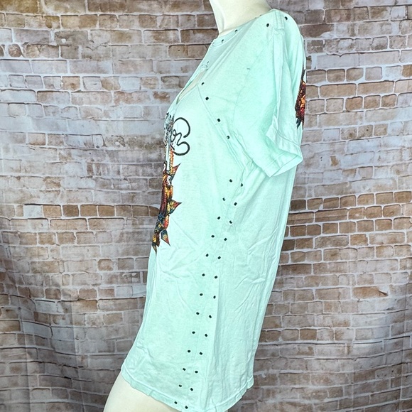 Affliction Black Label Women’s Short Sleeve Graphic Scoop Tee-Multiple Sizes-NWT - Picture 5 of 10